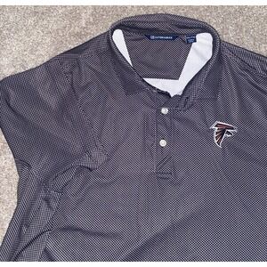Cutter & Buck Performance Polo Atlanta Falcons Mens XXL Geometric Pattern NFL